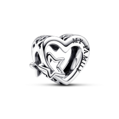 Pandora Openwork Family Heart & Star Charm 1
