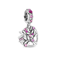 Pandora Pink Heart Family Tree Dangle Charm 1