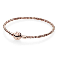 Final Sale - Pandora Mesh Bracelet, Rose Gold-Plated 1