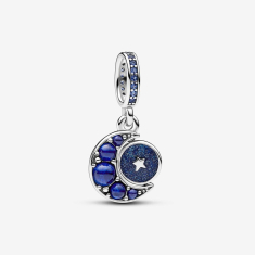Final Sale - Pandora Sparkling Moon Spinning Dangle Charm 1