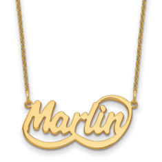 Personalized Bellamy Font Name Plate Necklace 1
