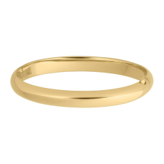 Polished Gold Filled Bangle Bracelet | 8mm 1