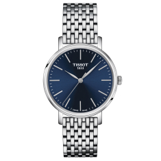 Tissot T-Classic Everytime Lady Blue Dial and Stainless Steel Bracelet Watch 34mm - T1432101104100 1