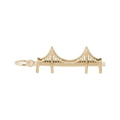14k Yellow Gold Golden Gate Bridge 3D Charm 1