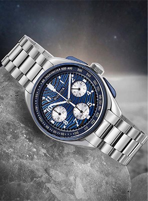 Shop Bulova Archive Series Bulova Archive Series blue chronograph watch