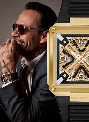 Shop Bulova Marc Anthony Collection Bulova Marc Anthony watch beside portrait image