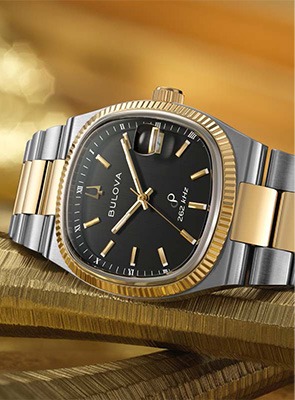 Shop Bulova Precisionist Watches Bulova Precisionist black dial stainless steel watch