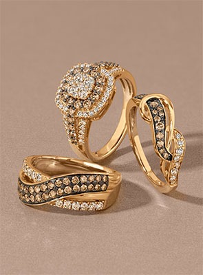 Desert Diamonds Chocolate Diamonds® Rings Desert Diamonds Chocolate Diamonds® Diamond Rings