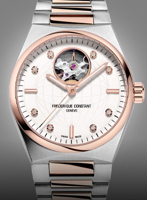 Frederique Constant Highlife Ladies' Collection Frederique Constant Highlife ladies' two-tone watch with open-heart dial
