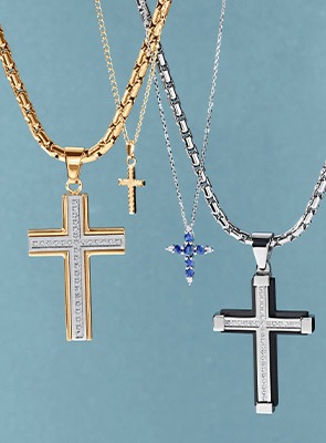 Faith Jewelry – Cross Necklaces in Gold & Silver Cross necklaces in gold and silver for faith-inspired jewelry gifts