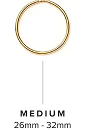 Sizes under 26mm - 32mm - Medium Hoop Earrings Size Guide - Sizes under 26mm - 32mm - Medium | REEDS Jewelers