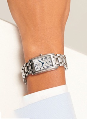 Longines DolceVita Watches Longines DolceVita rectangular stainless steel luxury watch for women
