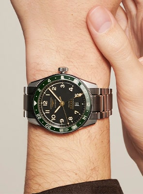 Longines Spirit Collection Watches Longines Spirit Collection green dial automatic pilot watch