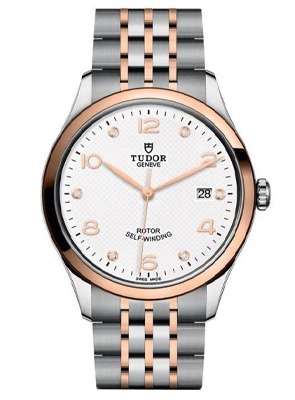 Shop TUDOR 1926 Watch Collection TUDOR 1926 two-tone dress watch with white dial