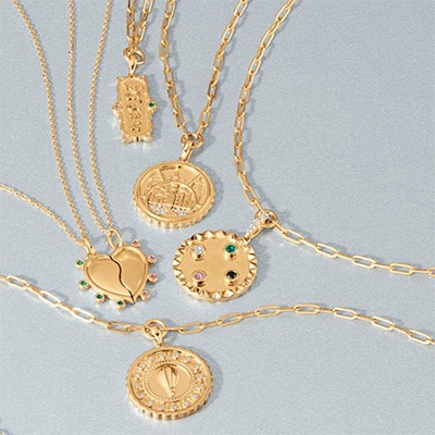Wicked by REEDS Jewelers | Wicked Jewelry Gold Vermeil Reversible Medallion Necklaces | REEDS Jewelers